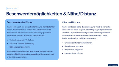 Beschwerdemöglichkeiten und Nähe - Distanz