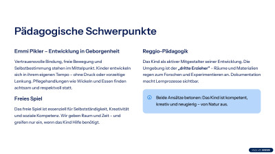 pädagogische Schwerpunkte
